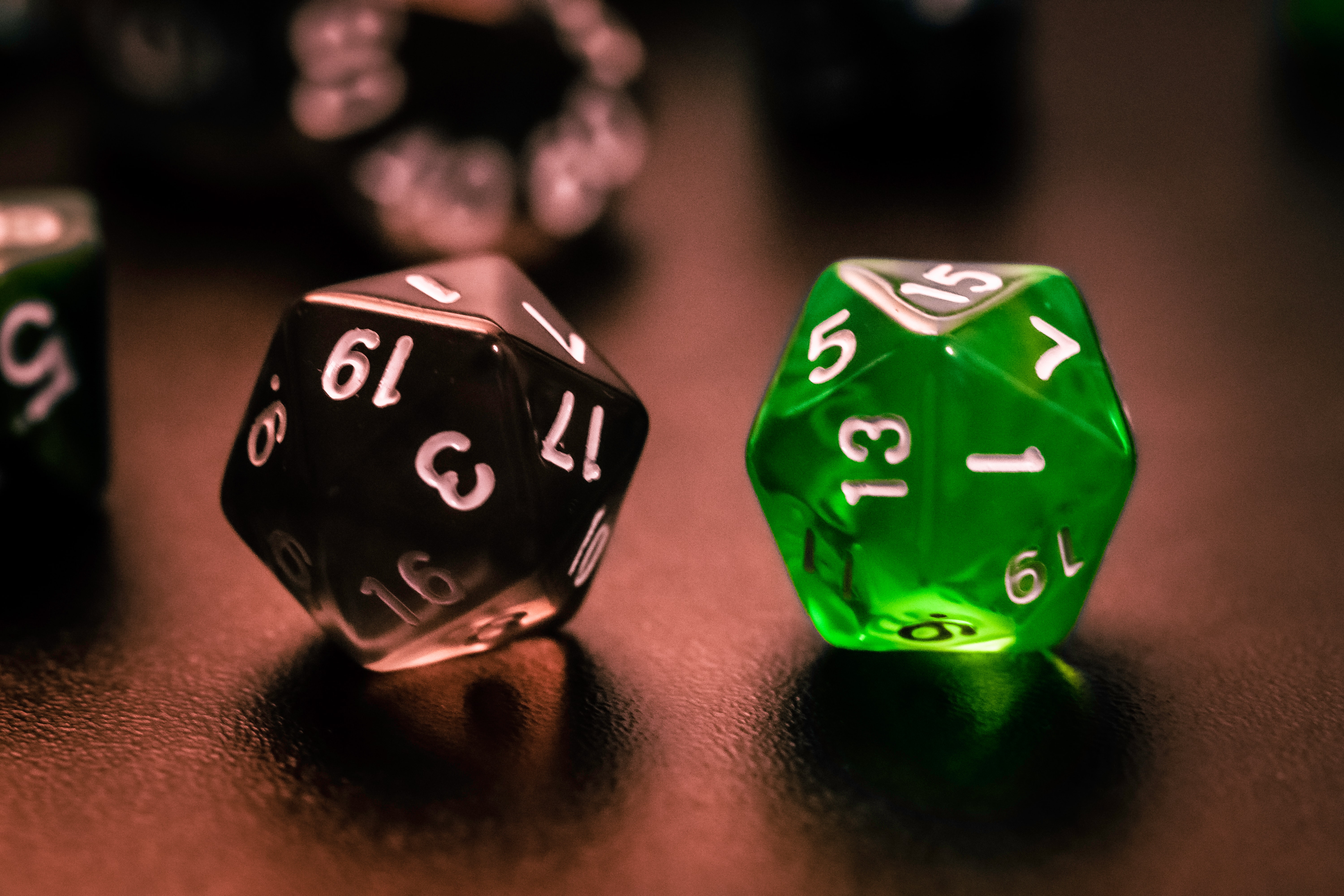 Two d20s.